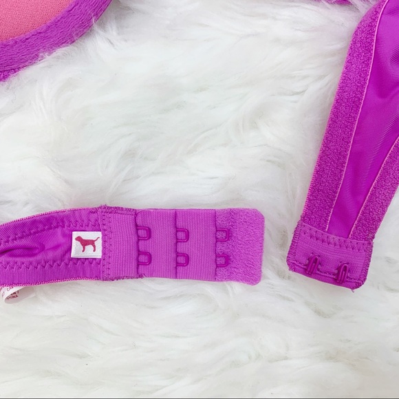 VS PINK Wear Everywhere Push-up Bra 34A orchid - Picture 7 of 8